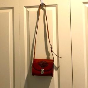 Harley Davidson Brown Leather Bag